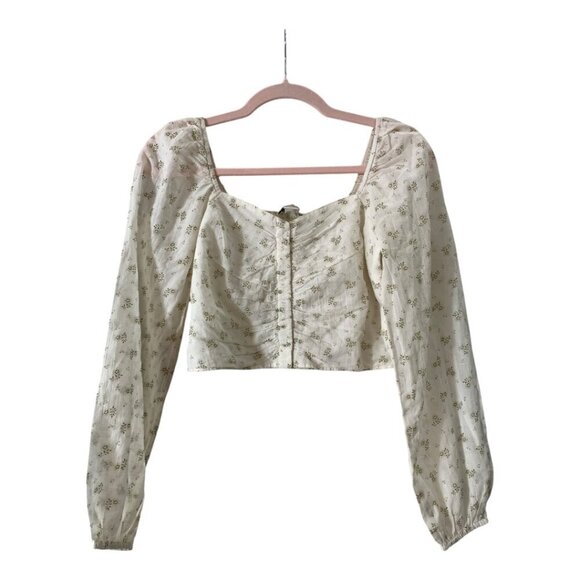 American Eagle Lightweight Sweetheart Crop Top Size Small - Picture 7 of 8